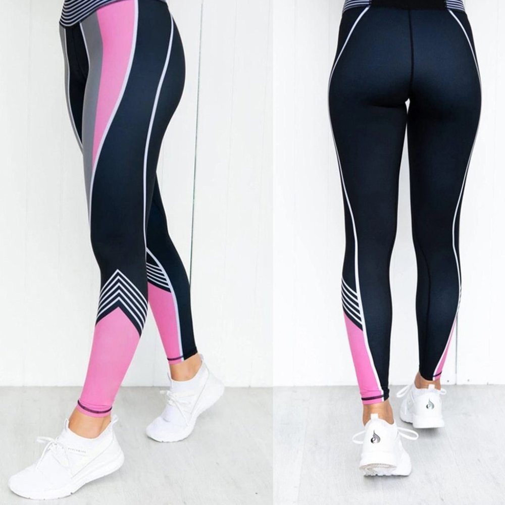 High Waist Long Leggings L019 - Picture 2 of 3